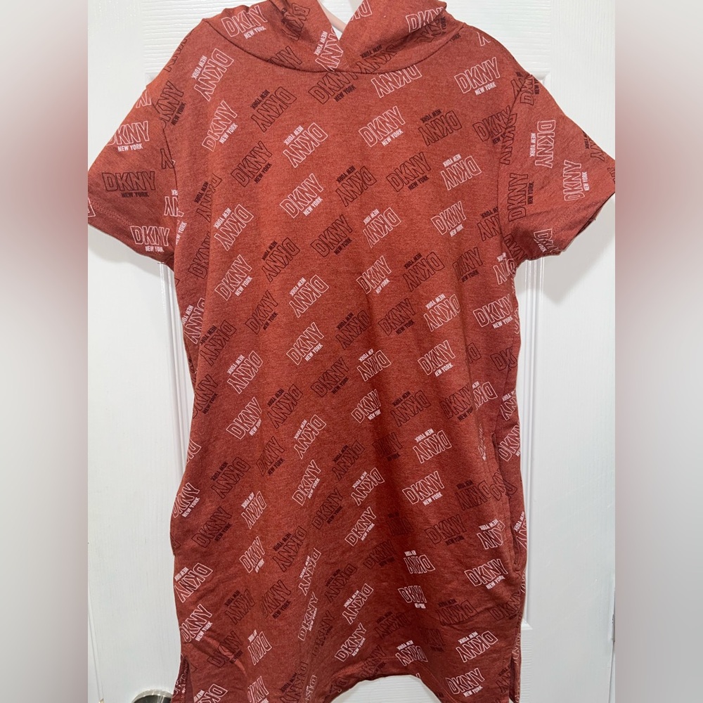 Girls dress with hoodie, DKNY, size 12, great condition